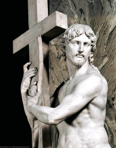 Risen Christ (detail) — Мікеланджело Буонарроті, High Renaissance