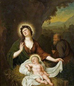 Virgin And Child, The Flight Into Egypt — Willem Van Mieris