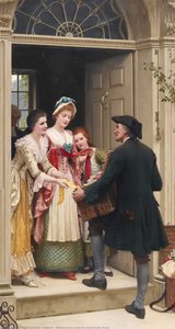 Ribbons And Laces For Very Pretty Faces — Edmund Blair Leighton