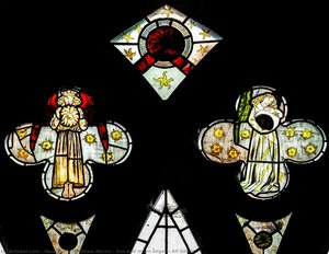 Sun And Moon Angels, All Saints — William Morris