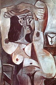 Donna Con Braccia Alzate — Pablo Picasso, Cubist Style