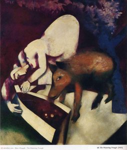 The Watering Trough — Marc Chagall, Cubism