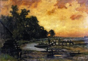 Clam Boats At Little Neck Bay — Charles Henry Miller