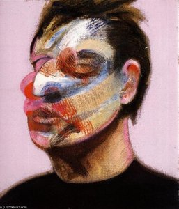 Two Studies For A Self-portrait, Right Panel — Francis Bacon