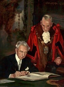 Lord Leverhulme and Alderman R. Williams, Mayor of Bebington