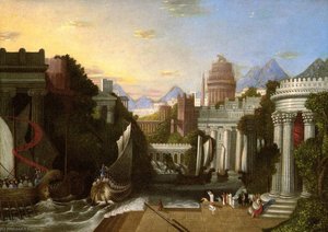 The Embarkation Of Ulysses — Erastus Salisbury Field