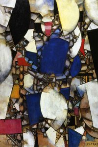 La Femme En Bleu — Fernand Léger, Cubist Futurism