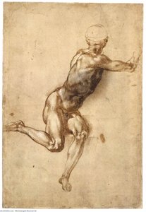Ültetésű Férfi Sziluett — Michelangelo Buonarroti