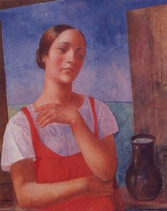 The Girl In Sarafan — Kuzma Petrov-vodkin