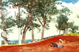 Haus Und Bäume — Winslow Homer
