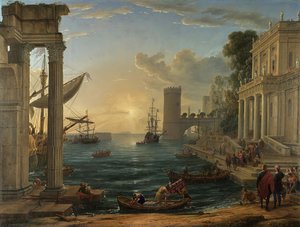 L'embarquement De La Reine De Saba — Claude Lorrain (claude Gellée)