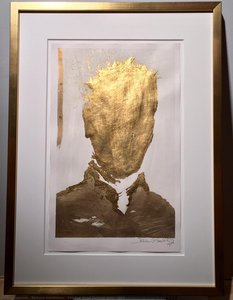 Shadow Head Portrait Gold, 2004 — Richard Art Hambleton