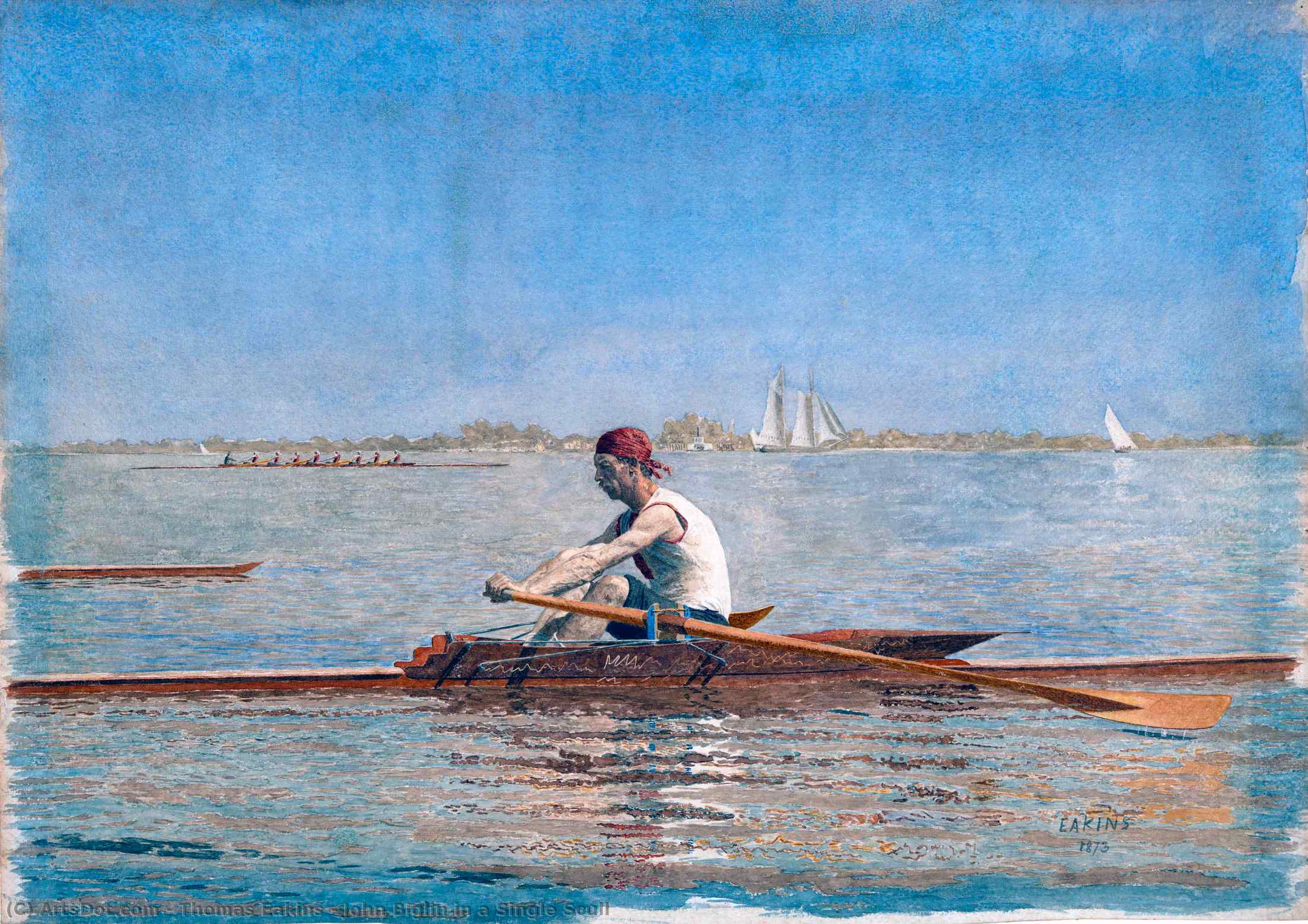 John Biglin In Einem Einer — Thomas Eakins