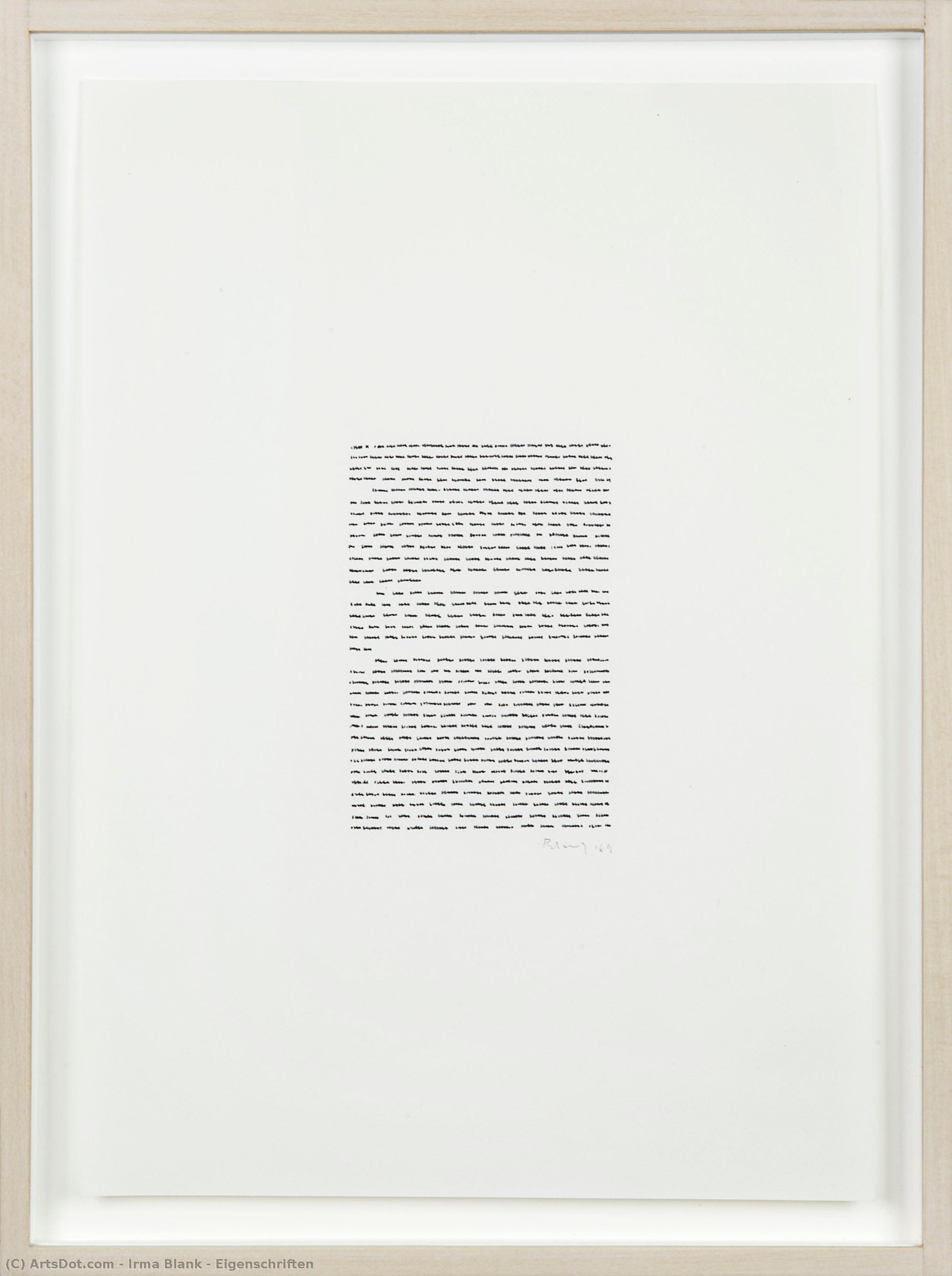 Eigenschriften — Irma Blank