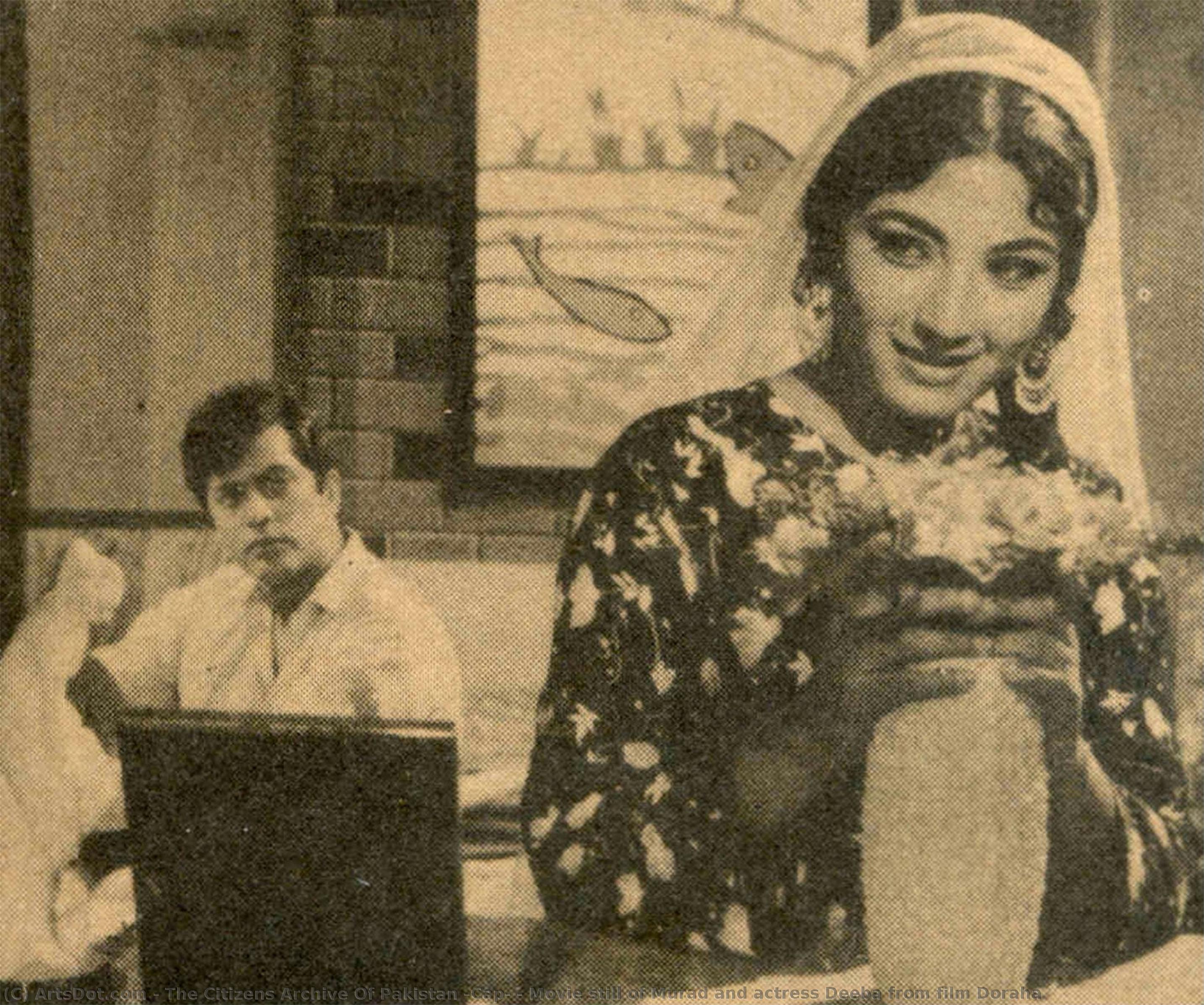 Movie Still Of Murad And Actress Deeba From Film Doraha — The Citizens Archive Of Pakistan (cap), Black And White Photography, Modern