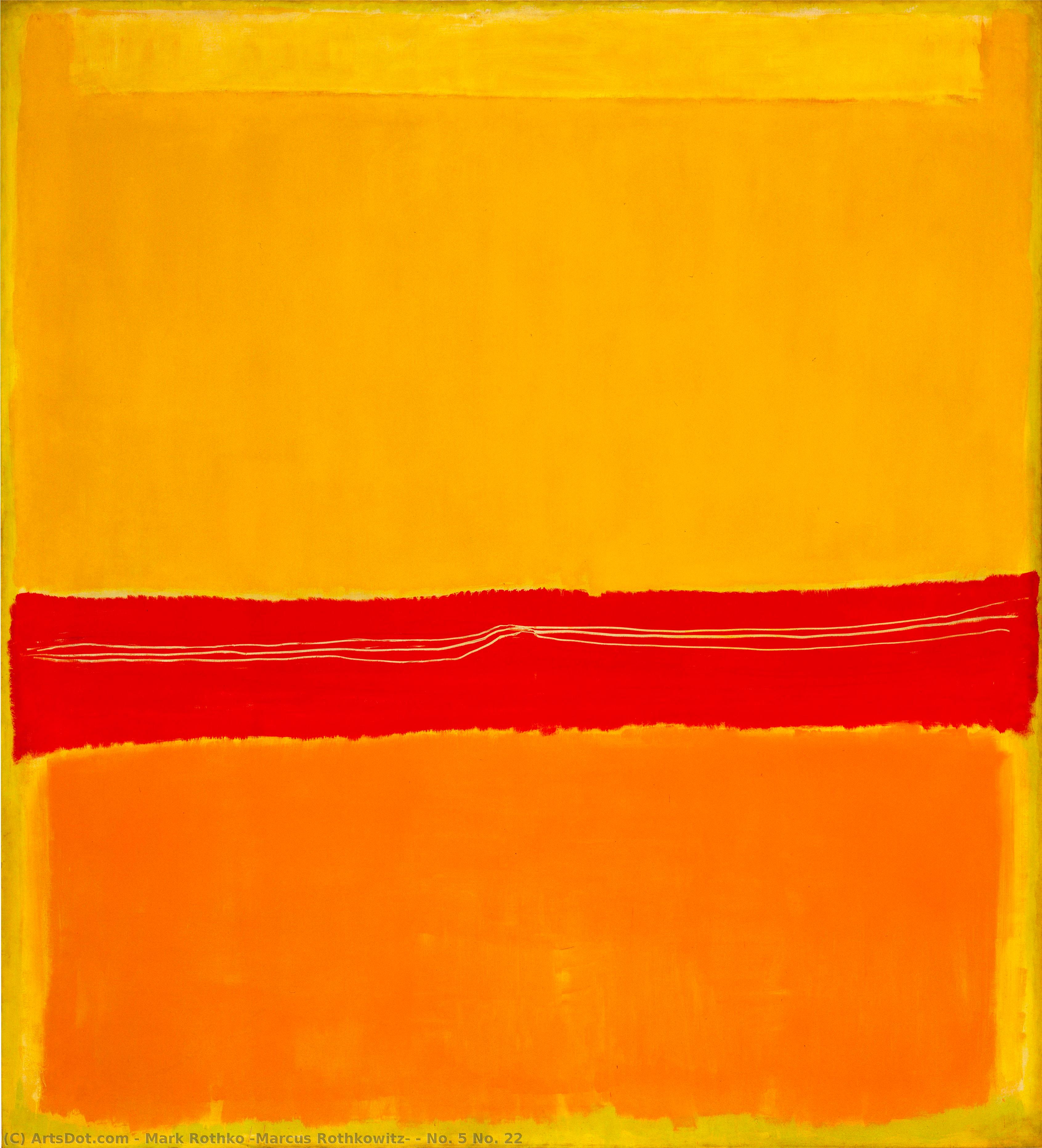 No. 5/no. 22 — Mark Rothko, Olieverf Op Canvas, Abstract Expressionism