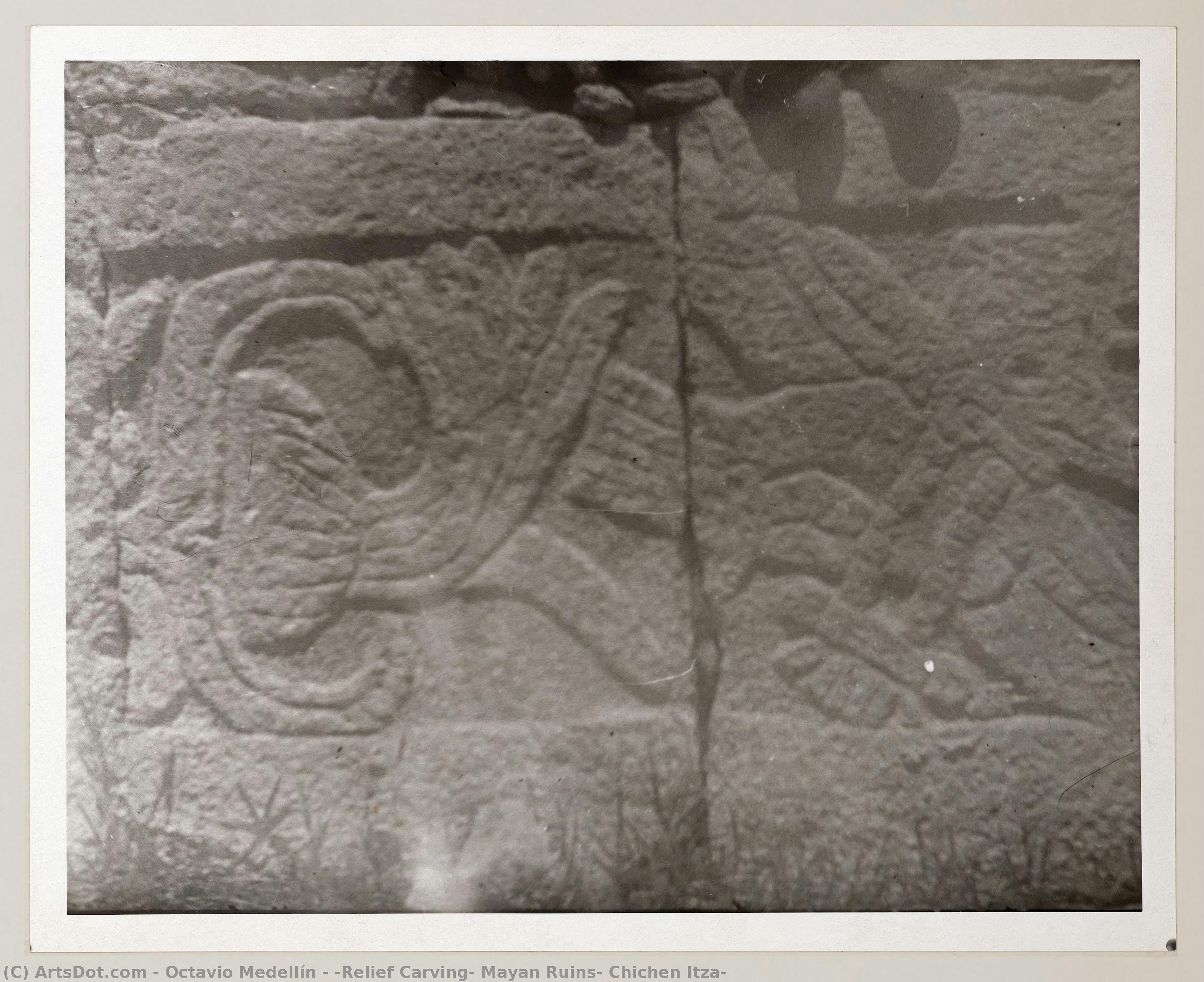 [relief Carving, Mayan Ruins, Chichen Itza] — Octavio Medellín