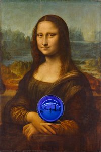 Gazing Ball (da Vinci Mona Lisa)