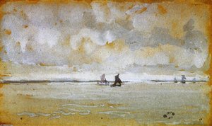 Grey Note - Mouth Of The Thames — जेम्स मैकनील व्हिस्लर, Tonalist Aestheticism