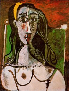 Seated Woman 6 — Pablo Picasso, Cubist
