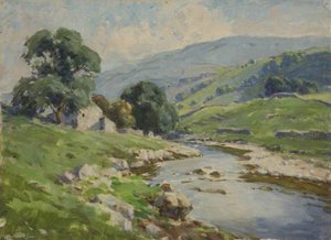 River Wharf At Yockenthwaite, North Yorkshire — Gertrude Crompton
