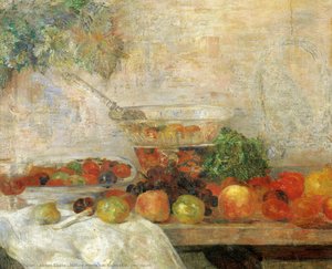 Natura Morta Aux Fruits Et Au Perroquet — James Ensor
