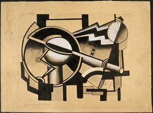 Composition Mechanical Movement Cart — Fernand Léger, Constructivist Style