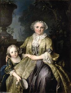 Portrait Of A Lady And Her Daughter