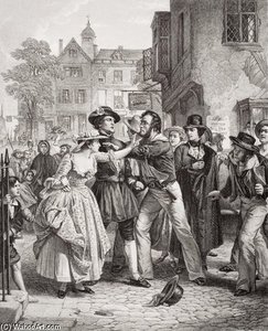 The Press Gang Seizing A Waterman On Tower Hill — Alexander Johnston